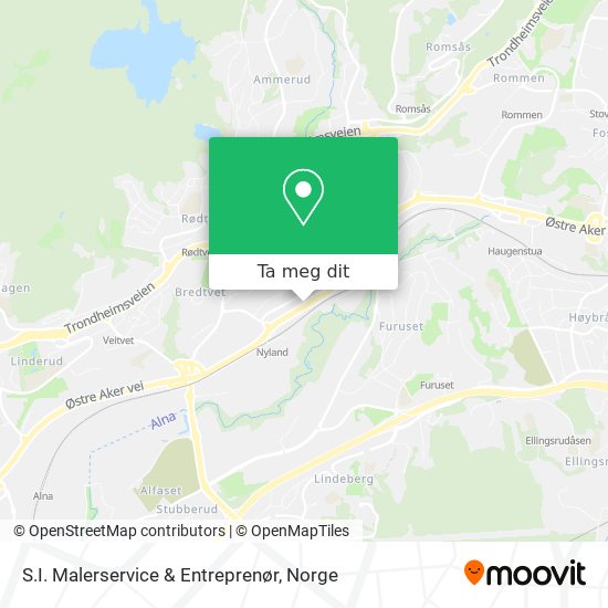 S.I. Malerservice & Entreprenør kart