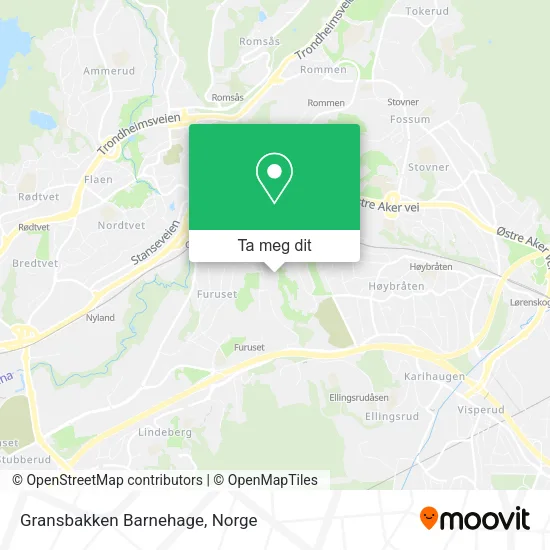 Gransbakken Barnehage kart