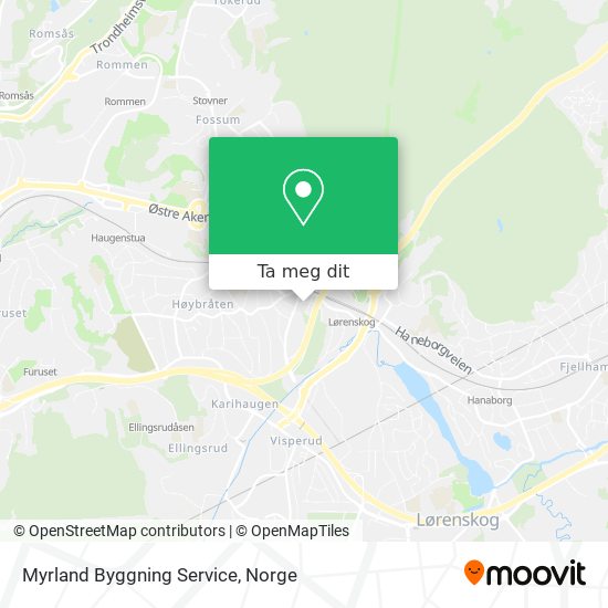 Myrland Byggning Service kart