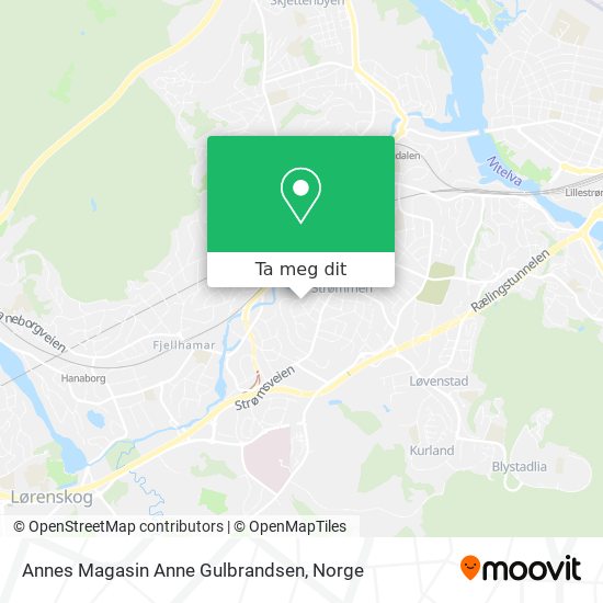 Annes Magasin Anne Gulbrandsen kart
