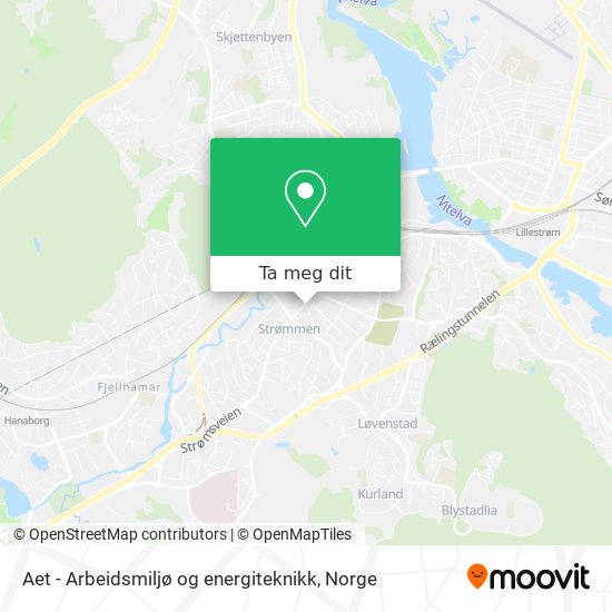 Aet - Arbeidsmiljø og energiteknikk kart