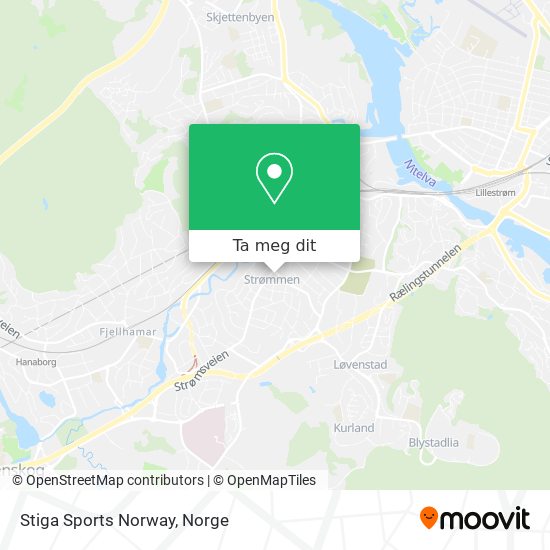 Stiga Sports Norway kart