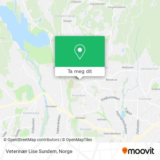 Veterinær Lise Sundem kart