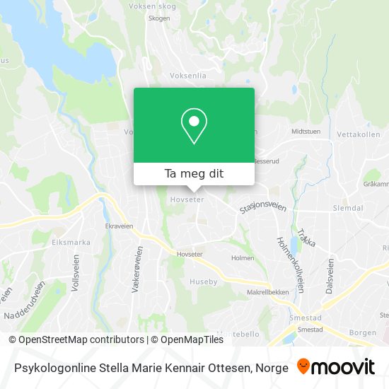Psykologonline Stella Marie Kennair Ottesen kart