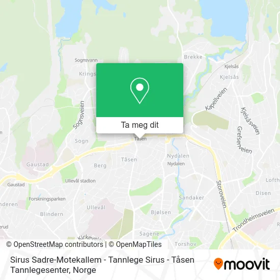 Sirus Sadre-Motekallem - Tannlege Sirus - Tåsen Tannlegesenter kart