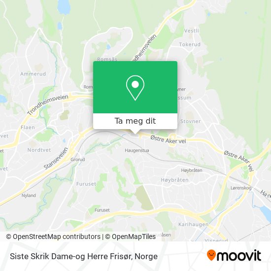 Siste Skrik Dame-og Herre Frisør kart