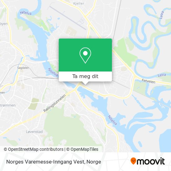 Norges Varemesse-Inngang Vest kart
