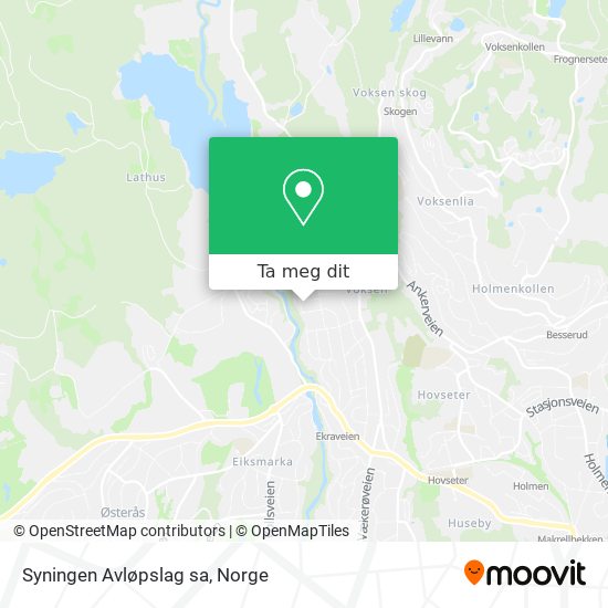 Syningen Avløpslag sa kart