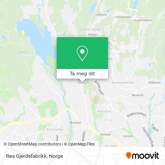 Røa Gjerdefabrikk kart