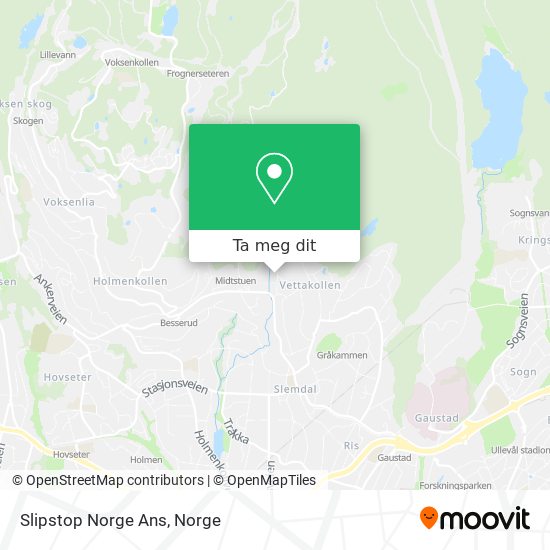 Slipstop Norge Ans kart