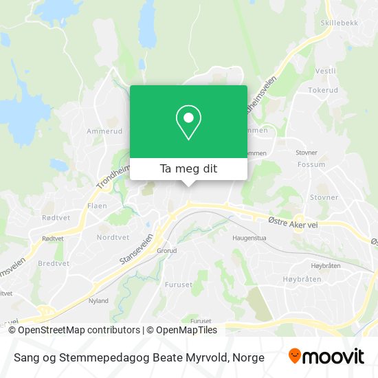 Sang og Stemmepedagog Beate Myrvold kart