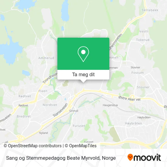 Sang og Stemmepedagog Beate Myrvold kart