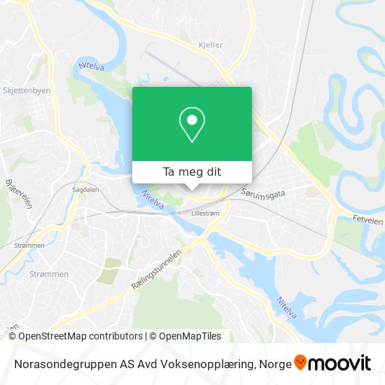 Norasondegruppen AS Avd Voksenopplæring kart