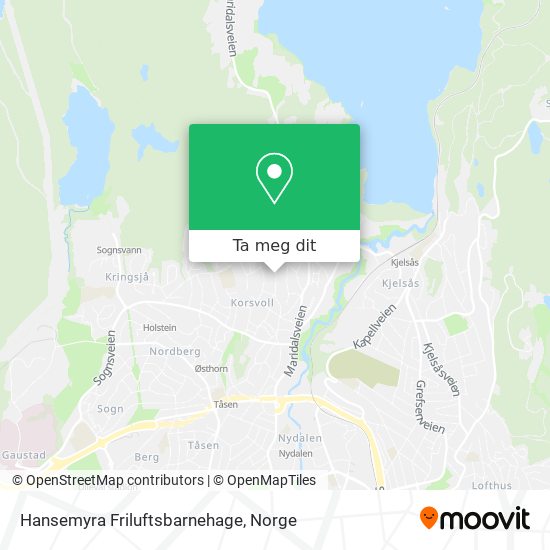 Hansemyra Friluftsbarnehage kart