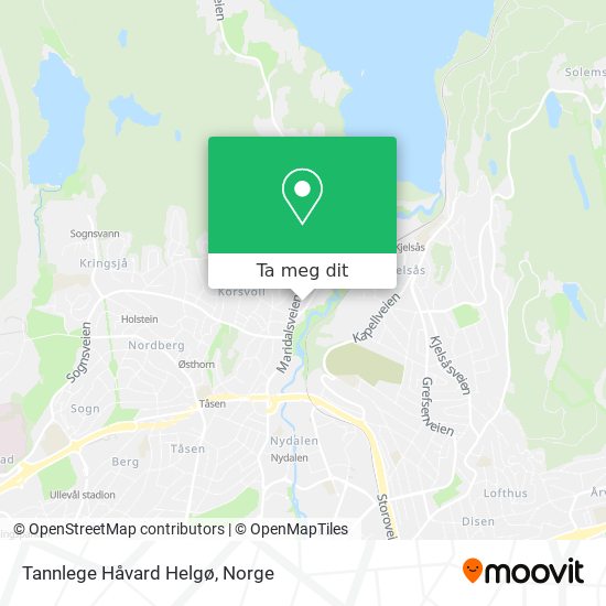 Tannlege Håvard Helgø kart