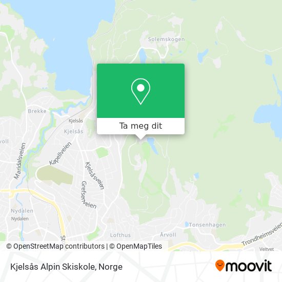 Kjelsås Alpin Skiskole kart