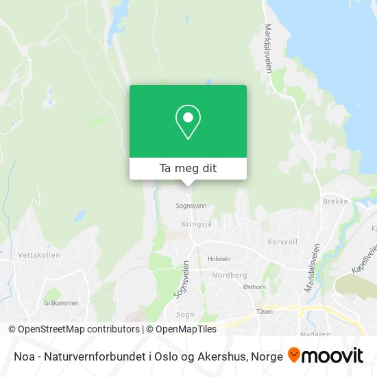 Noa - Naturvernforbundet i Oslo og Akershus kart