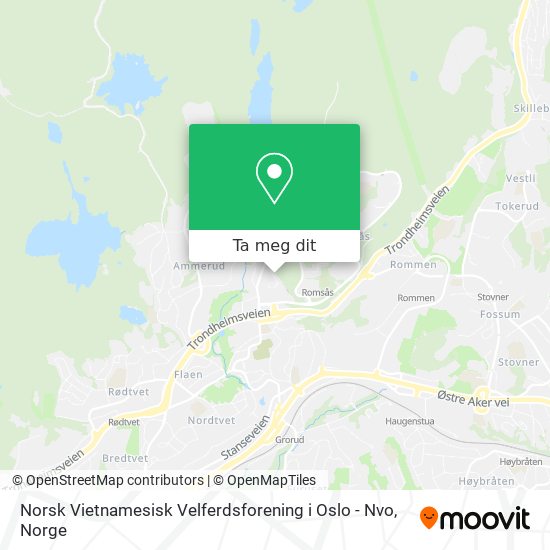 Norsk Vietnamesisk Velferdsforening i Oslo - Nvo kart