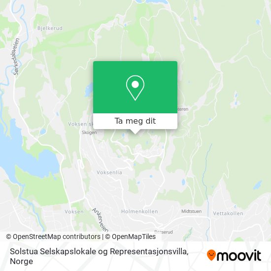 Solstua Selskapslokale og Representasjonsvilla kart