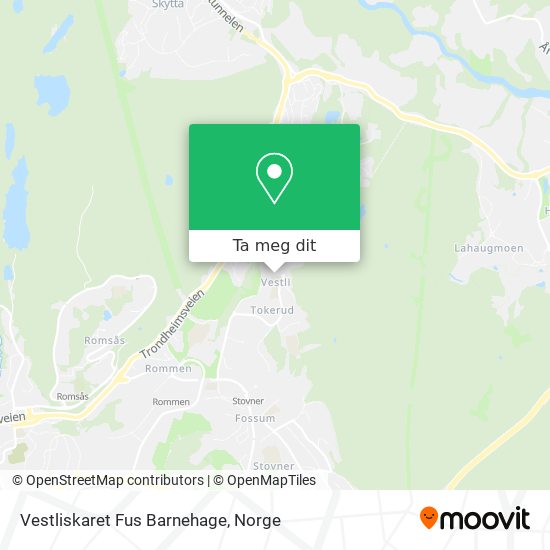 Vestliskaret Fus Barnehage kart