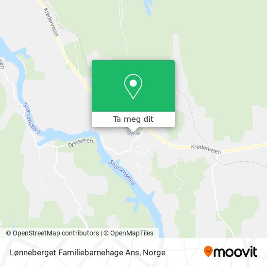 Lønneberget Familiebarnehage Ans kart