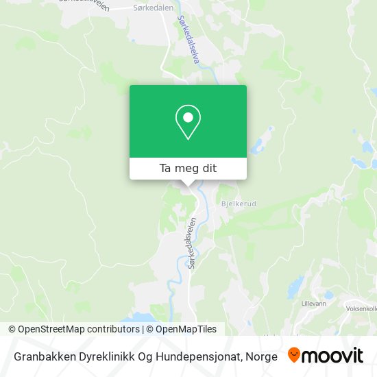 Granbakken Dyreklinikk Og Hundepensjonat kart