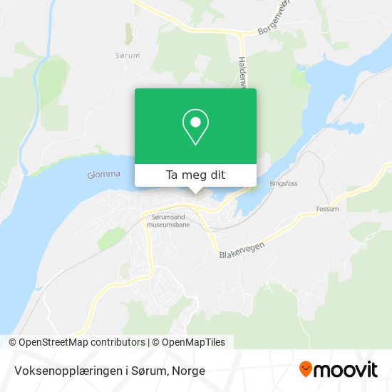 Voksenopplæringen i Sørum kart