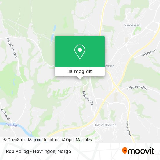 Roa Veilag - Høvringen kart