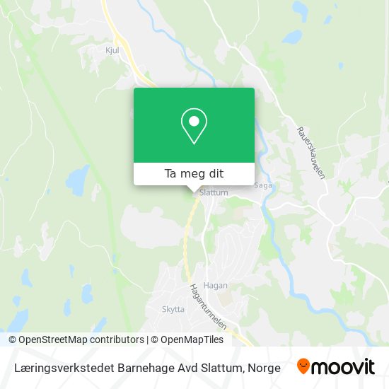 Læringsverkstedet Barnehage Avd Slattum kart