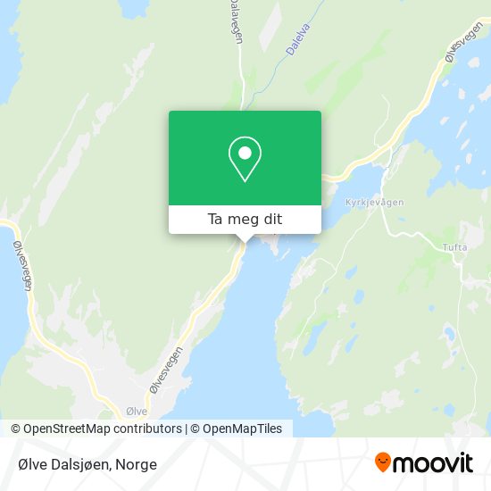 Ølve Dalsjøen kart