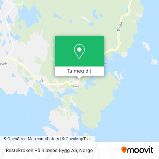 Restekroken På Blænes Bygg AS kart