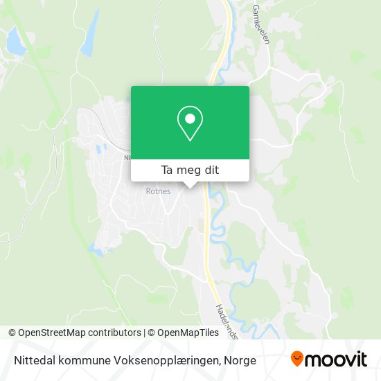 Nittedal kommune Voksenopplæringen kart