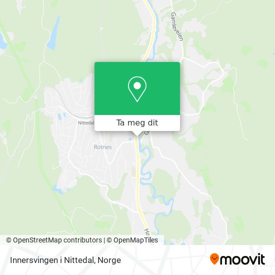 Innersvingen i Nittedal kart
