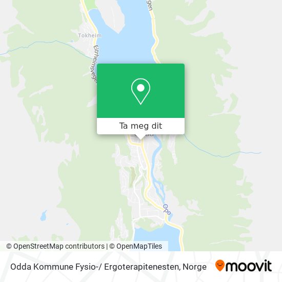 Odda Kommune Fysio-/ Ergoterapitenesten kart