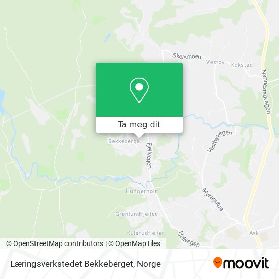 Læringsverkstedet Bekkeberget kart