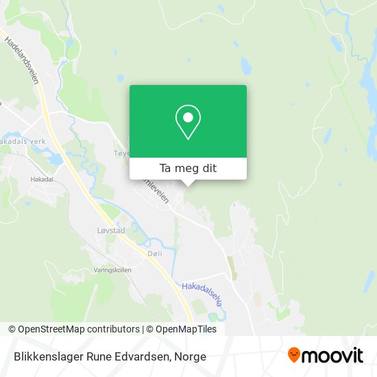 Blikkenslager Rune Edvardsen kart