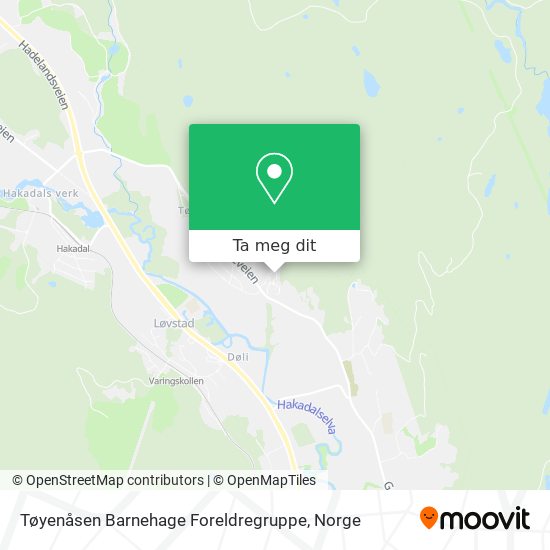 Tøyenåsen Barnehage Foreldregruppe kart