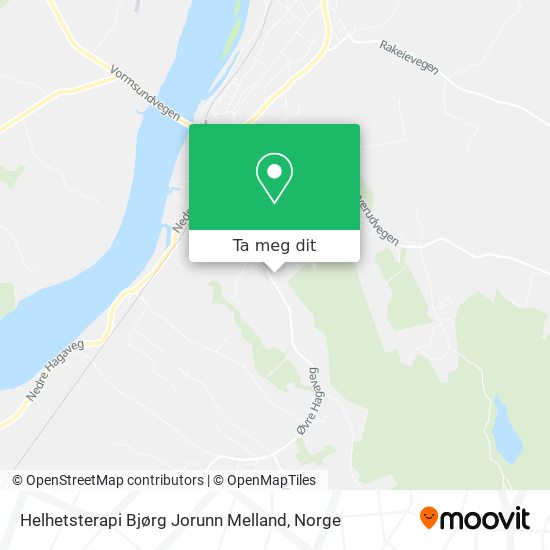 Helhetsterapi Bjørg Jorunn Melland kart