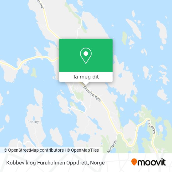 Kobbevik og Furuholmen Oppdrett kart