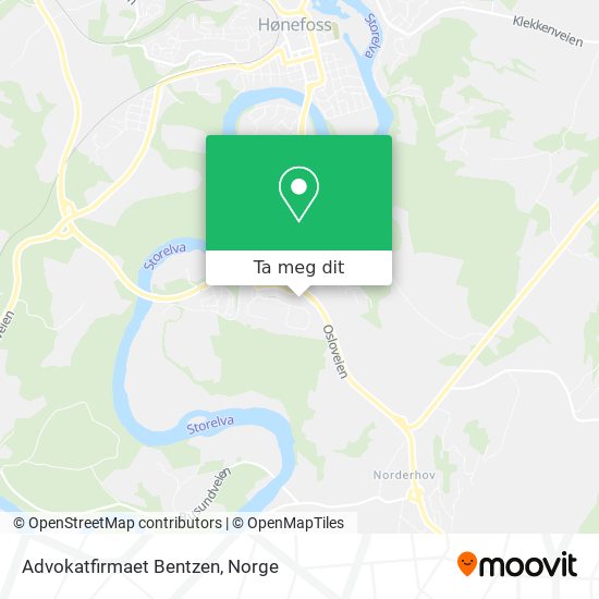 Advokatfirmaet Bentzen kart