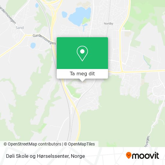 Døli Skole og Hørselssenter kart