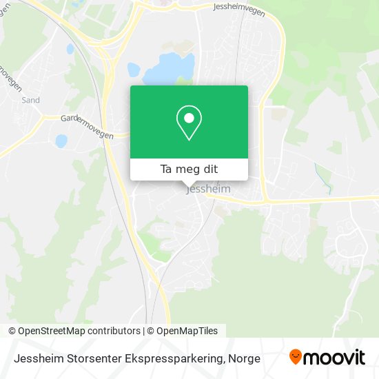 Jessheim Storsenter Ekspressparkering kart