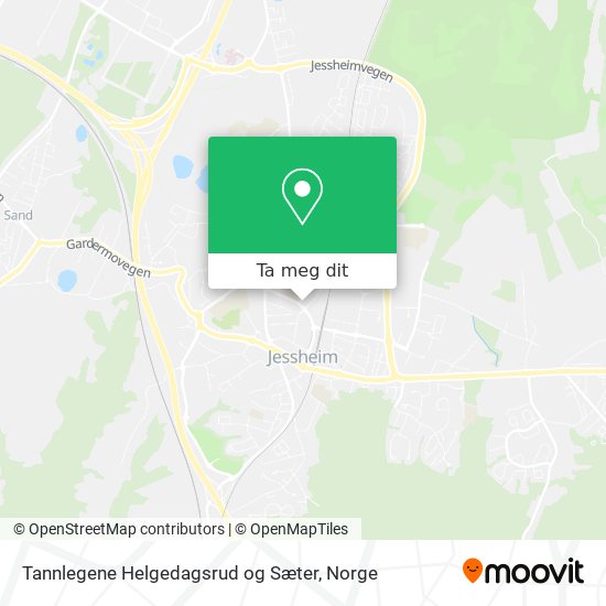 Tannlegene Helgedagsrud og Sæter kart