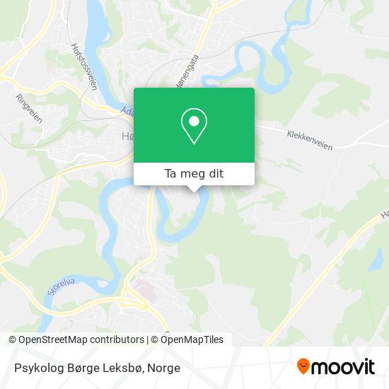 Psykolog Børge Leksbø kart