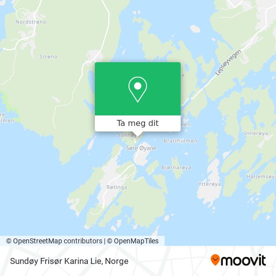 Sundøy Frisør Karina Lie kart