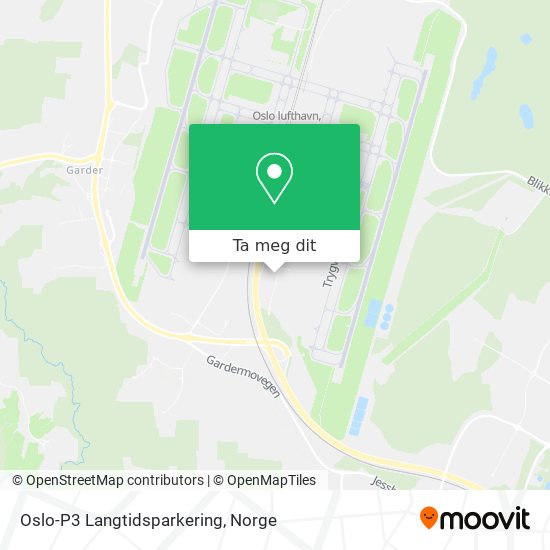 Oslo-P3 Langtidsparkering kart