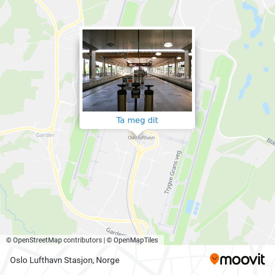 Oslo Lufthavn Stasjon kart