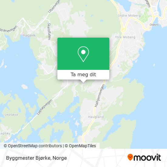Byggmester Bjørke kart