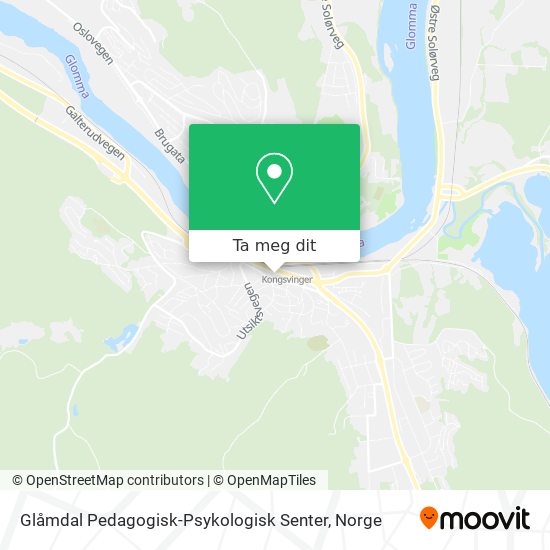 Glåmdal Pedagogisk-Psykologisk Senter kart