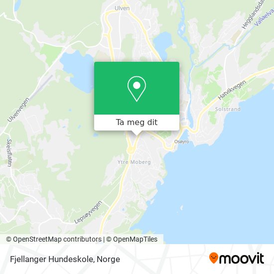 Fjellanger Hundeskole kart